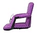 Stadium Boss Recliner Stadium Seat for Bleachers, Benches, Lawns, Backyard, Camping & Beach – Padded Sport Chair, Cushion Backs & Armrest – 6 Reclining Positions – Portable Carry Straps – Purple