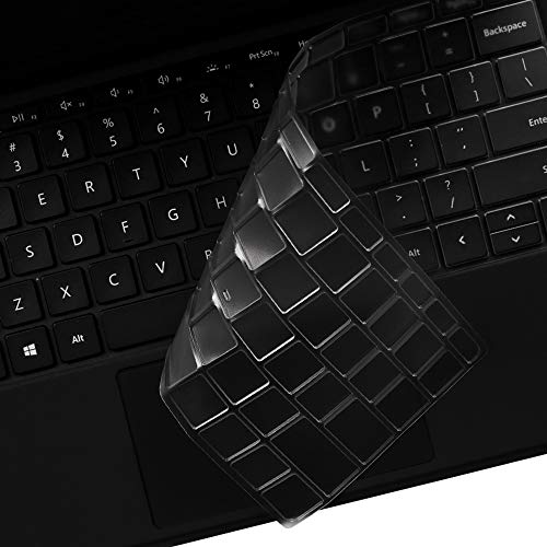 VFENG Ultra Thin Clear TPU Keyboard Cover for Microsoft Surface Go 2018 (Not for Surface Pro 4 & Surface Pro 2017), US Layout