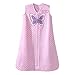 Halo Pink Dot Butterfly Sleepsack Wearable Baby Blanket, Micro-Fleece, X-Large
