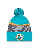 NFL Miami Dolphins Gold Collection Team Color Knit Beanie, One Size fits All, Teal/Gray