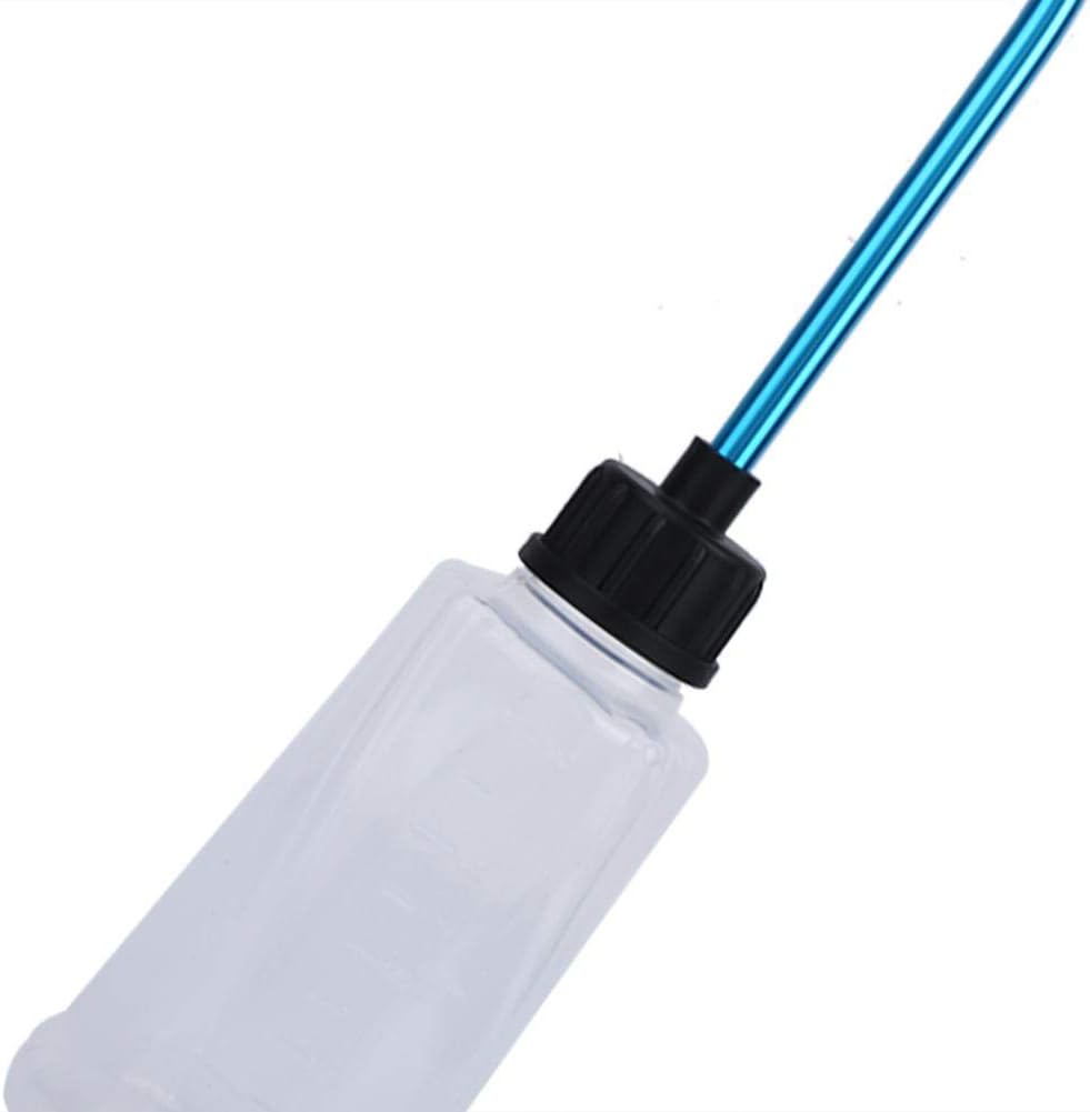Universal RC Car Accessory Nitro Engine Fuel Filler Bottle with Aluminum Alloy Bottle Straw for RC Model Car 250ML White - Image 5