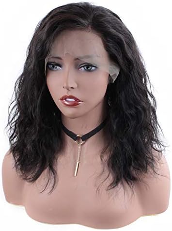 Brazilian Virgin Human Hair Wigs Glueless 360 Lace Frontal Wig Pre Plucked Wavy Short Bob Wigs For Women 150% Density