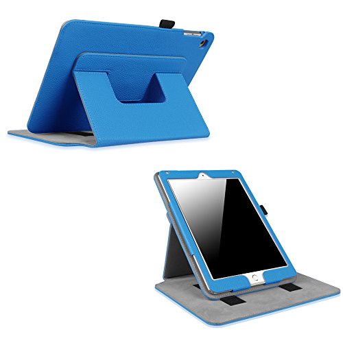 Fintie iPad 9.7 Inch 2018 2017 / iPad Air 2 / iPad Air Case - [Multi-Angle Viewing] 360 Degree Rotating Stand Cover Auto Sleep / Wake for Apple iPad 2018 2017 Model / iPad Air 2 / iPad Air, Royal Blue