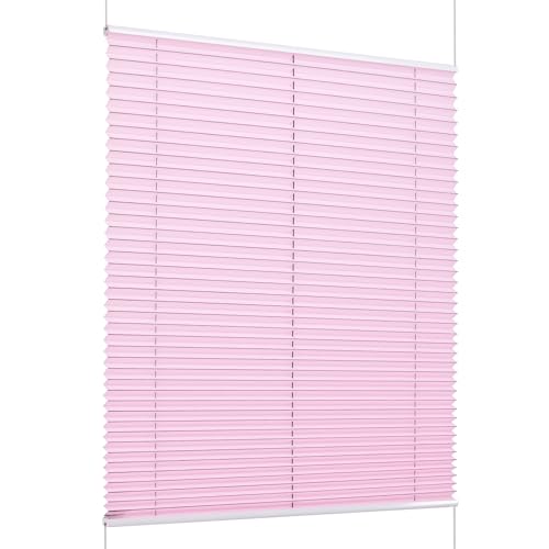 K-Home Florida Store plissé Klemmfix Rose 30 x 130 cm (l x L) Design Unique avec Effet de lumière enchanteur