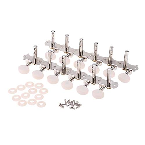 Refaxi 6R6L 12 String Acoustic Guitar Tuning Key Peg Tuner Machine Head Tuner E7J8