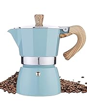 Stovetop Espresso Maker, Moka Pot Manual Cuban Coffee Percolator Machine Premium Aluminum Moka Italian Espresso Greca Coffee Maker Brewer Percolator