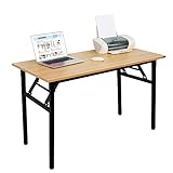 Need Mesa Plegable Mesa de ordenador Mesa de estudio Mesa de Cmedor 140 x 60 x 75cm, Color Teak
