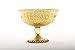 Koyal Wholesale 5-Inch Antique Gold Glass Compote Bowl Pedestal Flower Bowl Centerpiece