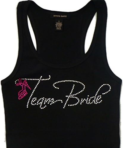 Crystal Team Bride Tank Top (Small, Black)