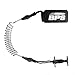 BPS 'Premium' Coiled Bodyboard Kids Adult Arm Leash - Attach to Board Leash Plug (Clear/Black)