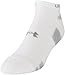 Under Armour Men's HeatGear No Show Socks (3 Pair), White, Medium