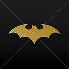 Decal Stickers Batman Decor Room Durable Decoration Waterpro Gold-Matte (5 X 2.01 Inches)