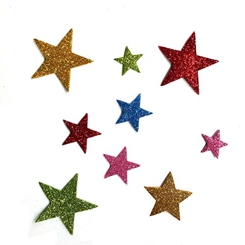 Aoyoho Multicolor Self Adhesive Star Shape Foam Stickers For Christmas New Year Rom Decorate(Approx 340pcs)