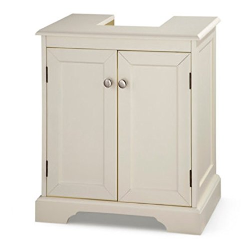Weatherby Bathroom Pedestal Sink Storage Cabinet - Cream