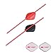 Clip2Keep 6 Plastic Aerosol Straw Holders with Strong Self Adhesive Pad – Spray Nozzle tip Straw Clip for Silicone and Anti-Rust Spray, Lock and Bike Chain Lubricant – 3 Red & 3 Black Clips Included