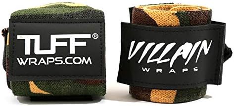 16' Woodland Camo Villain Wrist Wraps