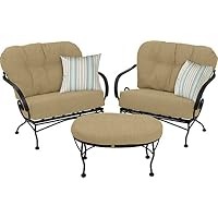 Sale Meadowcraft Brantley 3 Piece Chat Set Diameter By 40 Inch