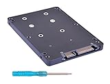 mSATA SSD to 22-Pin SATA III Converter Adapter with 2.5'' Enclosure, Support 3027 3050 3070 mSATA Internal Solid State Drive SSD