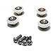 4PCS x Shower Door Rollers,Roller Diameter 19/23/25/27mm, for The Bathroom Pan Glass Sliding Door Pulleys/Runners/Wheels,Strong Load-Bearing Capacity, Ultra-Quiet,CY103-4PCS