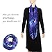 A&A AOSHAN Nebula Galaxy Interstellar Print Blue Color Women Infinity Loop Scarf (Blue Collar)
