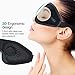 OriHea Eye Mask for Sleeping - 3D Comfort Soft Sleep Mask Men Women - Block Out Light 100% Eye Shade Cover - Adjustable Premuim Silk Foam Blindfold - Travel/Naps/Yoga/Plane/Night