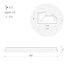 WELLAND Espresso Picture Ledge Shelf Display Wall Shelf 48