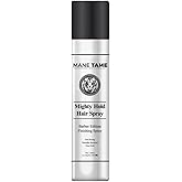 MANE TAME Mighty Hold Hair Spray for Men 10oz - Barber Edition, Fast Drying, Humidity Resistant, Firm Hold - Best used as a Finishing Spray