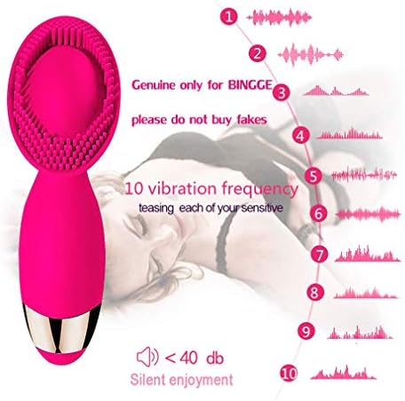 Waterproof Vibration Wand Female with 10 Frequency Viberate Tongue Vibrant Toy for Women Multi Speed Wireless Stimulator for Female and Women