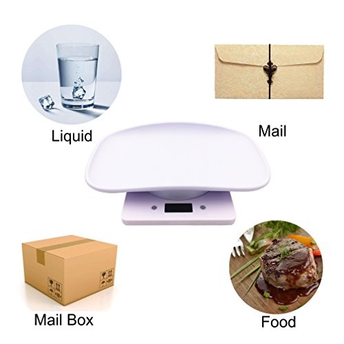 New Model Electronic Kitchen Post or Small pet Scale (No Moving) MAX 10KG (22 LB) Both for Solid and Liquid - Thumbnail 4
