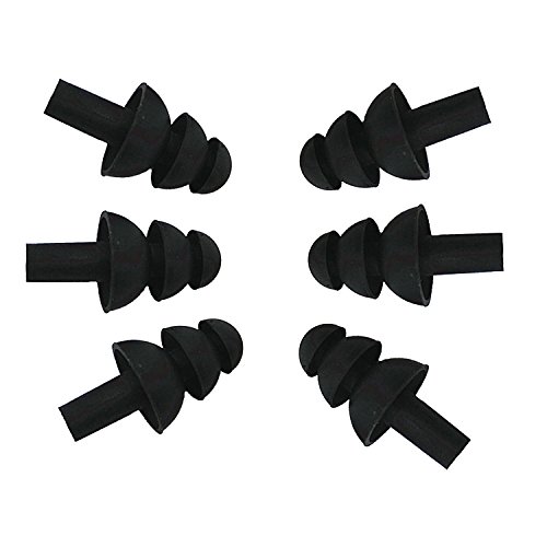 Natuworld Silicone Earplugs Swimmers - 5 PAIRS(10PCS) Soft and Flexible Ear Plugs for Swimming or Sleeping , Available in 6 Colors