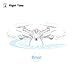 Beebeerun WiFi FPV Quadcopter Drone with Camera Live Video 2.4GHz Headless Mode Altitude Hold One-Key Function VR Headset-Compatible Gravity Induction Damage Resistance (White Drones with Camera)
