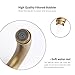 Antique Brushed Brass Bathroom Sink Faucet Double Cross Handle Bathroom Bar Faucet Mixer Tap Single Hole Deck Mount