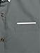 Allegra K Men Point Collar Button Down Slim Fit Casual Shirts Tops Light Gray M