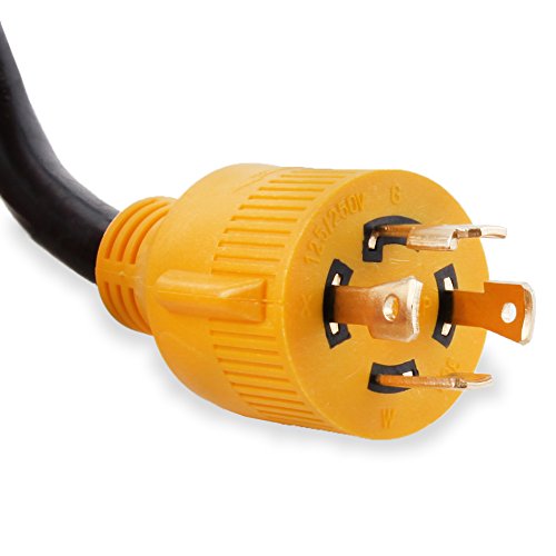 PROLINE Power 25-FT Generator Extension Cord, 30Amp, 4 Prong Locking Heavy Duty (L14-30) 125-240V 10/4 SJTW (25)