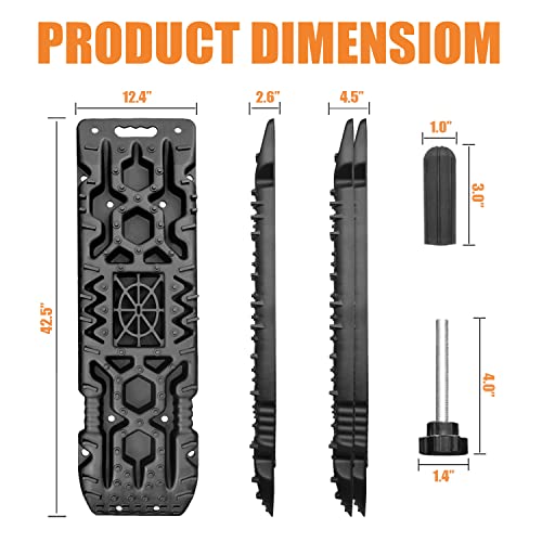 ORCISH New Recovery Traction Boards with Jack Lift Base 2 Pcs Traction