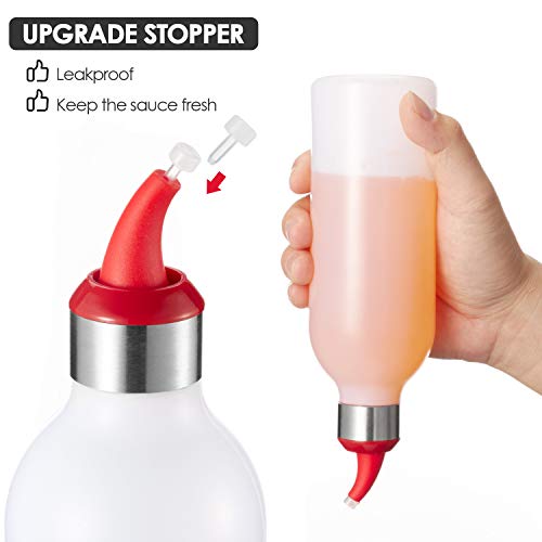 Condiment Squeeze Bottle Sauce Squeeze Squirt Bottle for Kitchen