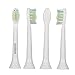 SoniShare Diamond Clean Replacement Heads for Philips Sonicare Toothbrushes, 4 Pack