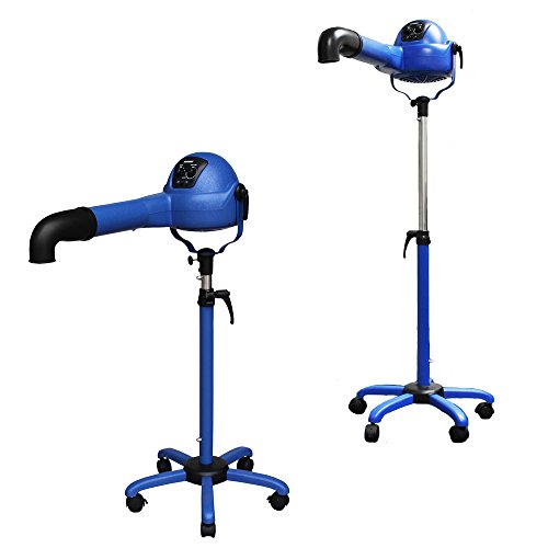 Xpower 1/4 HP Variable Speed Brushless DC Motor Stand Pet Dryer with Heater and Anion