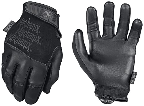 Mechanix Wear Specialty Recon Gloves, Slim-Fitting, Leather, Black - Large