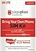 Page Plus SIM CARD 4G LTE 3 in 1 Sim Kit, Black (Nano-Micro-Standard)