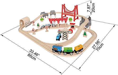 hape double loop railway set