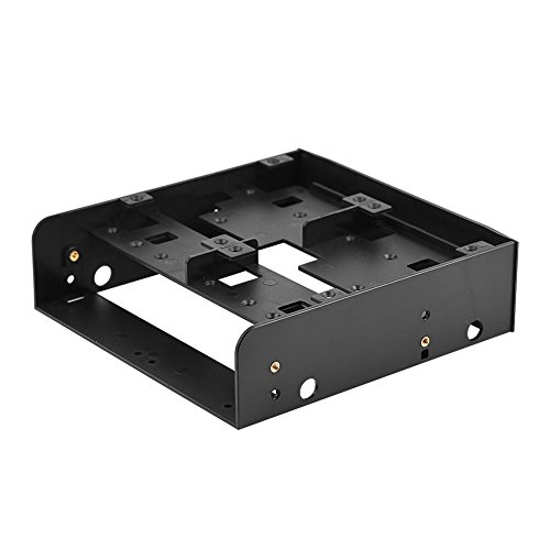 Richer-R 2.5 Hard Drive Bracket, OImaster 2.5"/3.5" HDD/SSD to 5.25" Floppy-Drive Bay Computer Mounting Bracket Supports 7mm - 15mm 2.5inch HDD - Thumbnail 6