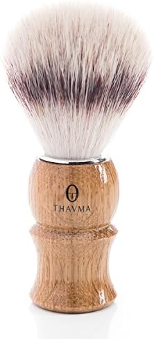 Silvertip Synthetic Shaving Brush, Natural Oak Handle