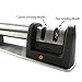 Knife Sharpener, High Grade Knife Sharpener with 2 Stage Coarse and Extra-Fine Sharpening System for Steel and Ceramic Knives in all Sizes, Black Color