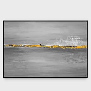 signwin Framed Canvas Wall Art Abstract Seascape Canvas...
