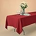 Remedios Rectangle Tablecloth 60x102 Inch - Washable Polyester Table Cloth for 6 Foot Table - Wrinkle Free Dinner Tablecloth for Wedding Party Restaurant Banquet Tables, Red Table Cloths