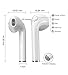 Bluetooth Earbuds,True Wireless Headphone Stereo Bass Earphones for Sports with Built-in-Mic and up to 2.5 Hours Playtime (V4.2,IPX4 with Case Skin)