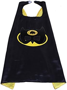 Superhero Cape and Mask Set Kids Children Costumes for Halloween Christmas Birthday Party (Batboy)