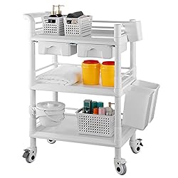 Rolling Utility Cart,Qiwey Medical Utility Cart