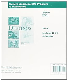 Student Viewers Handbook 1 Fuw Destinos By Bill Vanpatten